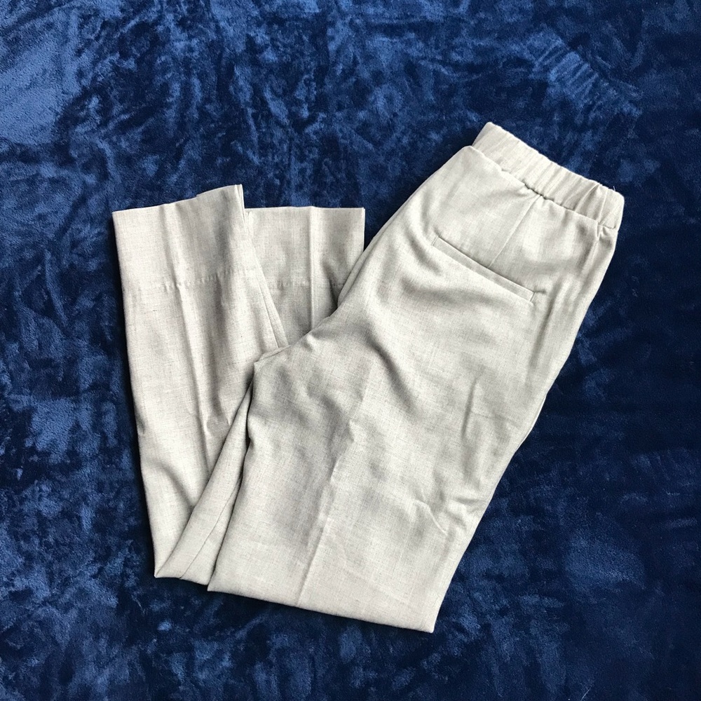H&M gray crop/ankle length dress pants